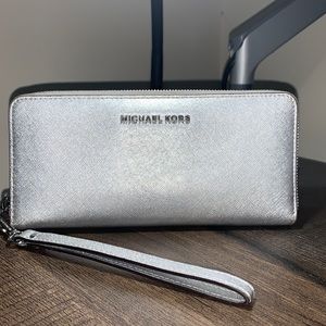 Michael Kors silver wallet